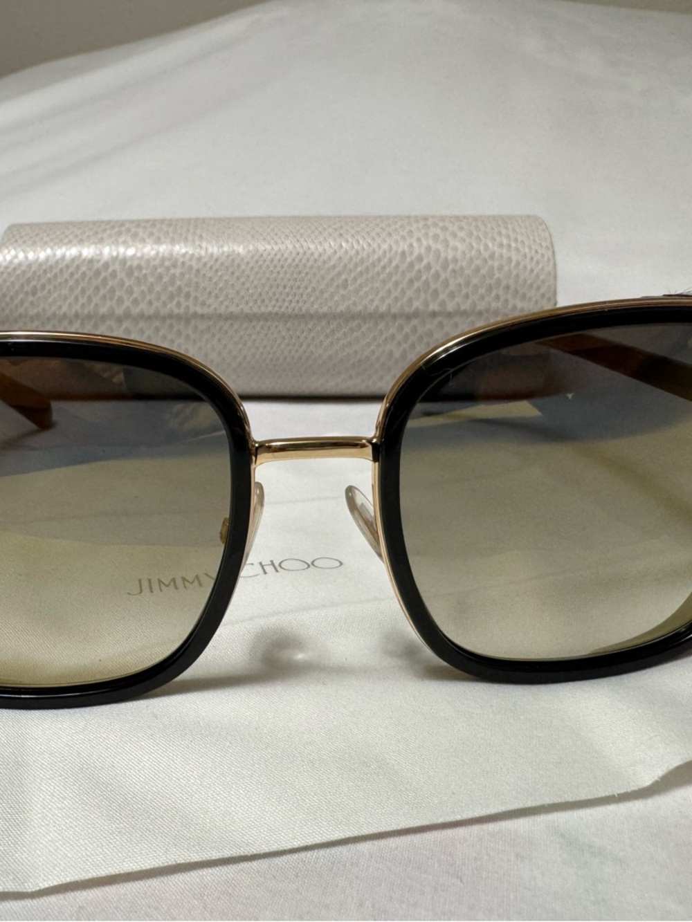 54 mm Rectangle Designer Sunglasses Jimmy Choo - Picture 5 of 10